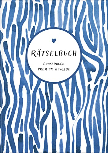 Deluxe Rätselbuch/Rätselblock mit extra großem Druck für Erwachsene und Senioren/Rentner im DIN A4-Format. Kreuzworträtsel, Sudoku, Stradoku, ... ... ... Kreuzwortraetsel für Erwachsene mit Großdruck