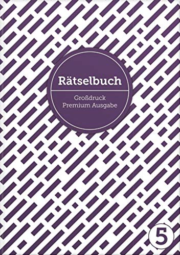 Deluxe Rätselbuch Band 5. XL Rätselbuch in Premium Ausgabe für ältere Leute, Senioren, Erwachsene und Rentner im DIN A4-Format mit extra großer ... ... Kreuzwortraetsel für Erwachsene in Großdruck von NOVA MD