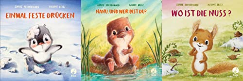 Einmal feste drücken / Nanu, und wer bist du? / Wo ist die Nuss? + 1 exklusives Postkartenset