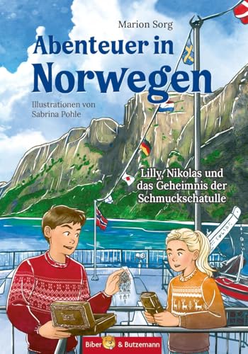 Abenteuer in Norwegen - Lilly, Nikolas und das Geheimnis der Schmuckschatulle: Ferienkrimi und Reiseführer Norwegen für Kinder von Biber & Butzemann
