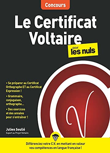 Le Certificat Voltaire pour les Nuls Concours
