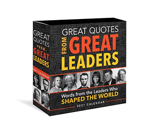 2021 Great Quotes from Great Leaders Boxed Calendar: 365 Inspirational Quotes From Leaders Who Shaped the World (Daily Calendar, Desk Gift for Him, Office Gift for Her)