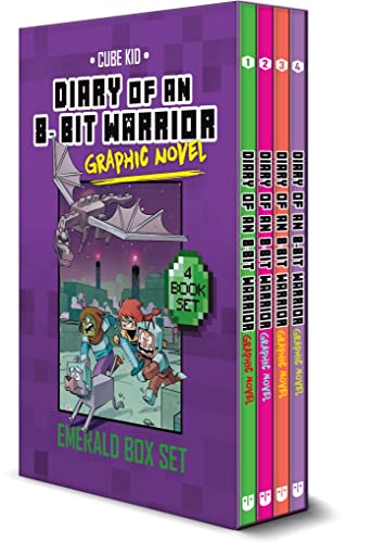 Diary of an 8-Bit Warrior Graphic Novel Emerald Box Set: An Op Alliance /An Ominous Threat/ Another World / Battle for the Dragon (8-Bit Warrior Graphic Novels)