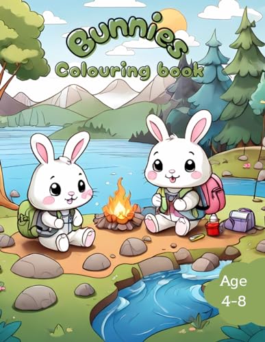 Bunnies colouring book von Independently published
