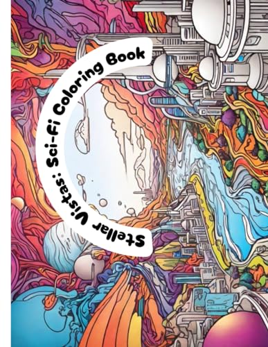 Stellar Vistas: Sci-Fi Coloring Book von Independently published