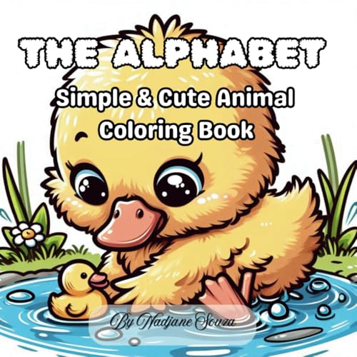 THE ALPHABET: Simple & Cute Animal Coloring Book von Independently published