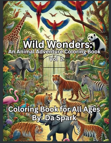Wild Wonders: An Animal Adventure Coloring Book Vol 2. von Independently published