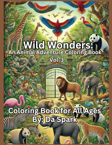 Wild Wonders: An Animal Adventure Coloring Book Vol 3. von Independently published