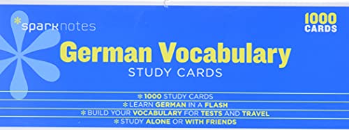 German Vocabulary Study Cards (Sparknotes Study Cards)