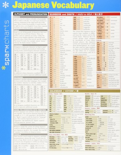 Japanese Vocabulary (Sparknotes Sparkcharts)