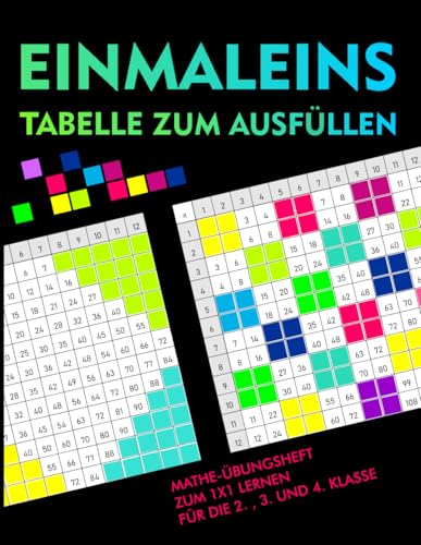 Einmaleins Tabelle zum Ausfüllen: Mathe-Übungsheft zum 1x1 lernen für die 2. , 3. und 4. Klasse Einmaleins Tabelle zum Ausfüllen: Mathe-Übungsheft zum 1x1 lernen für die 2. , 3. und 4. Klasse von Independently published