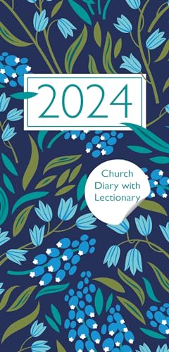 Church Pocket Book and Diary 2024 Navy Floral With Lectionary von SPCK Publishing