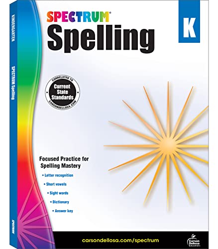 Spectrum Spelling, Kindergarten Spectrum Spelling, Kindergarten