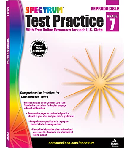 Spectrum Test Practice, Grade 7: Reproducible Spectrum Test Practice, Grade 7: Reproducible