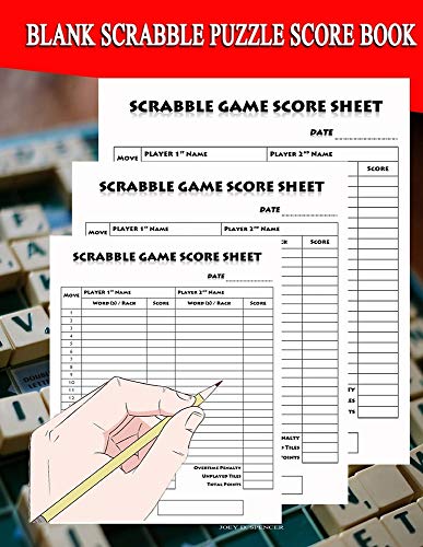 Blank Scrabble Puzzle Score book: Scrabble Game Score Sheets Reference for 2 Players, Scrabble Word Lists, Crosswords Games, Size 8"x11", 100 pages von CreateSpace Independent Publishing Platform