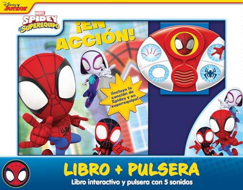 EN ACCIÓN. LIBRO INTERACTIVO Y PULSERA CON SONIDOS SPIDEY WSBS (Wristband Sound Box Set) von PI KIDS