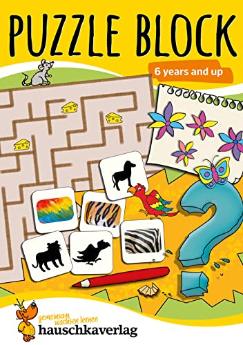 Puzzle Activity Book from 6 Years: Colourful Preschool Activity Books with Puzzle Fun - Labyrinth, Sudoku, Search and Find Books for Children, ... & Logical Thinking: Puzzle Activity Books