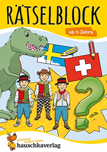 Rätselblock ab 4 Jahre: Bunter Rätselspaß für den Kindergarten - Labyrinth, Fehlersuche, knobeln und logisches Denken fördern (Rätselbücher, Band 643)