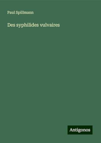 Des syphilides vulvaires