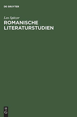 Romanische Literaturstudien: 1936–1956
