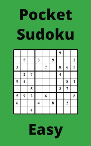 Green Pocket Sudoku Book, 9x9 Puzzles, 200 Pages, 5x8 von Independently published
