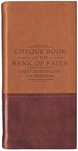 Chequebook of the Bank of Faith Tan/Burgundy (Daily Readings - Spurgeon)