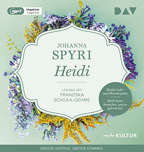 Heidi: Ungekürzte Lesung mit Franziska Schilka-Oehme (1 mp3-CD)