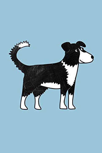 Notes: A Blank Lined Journal with Border Collie Dog Cartoon Cover Art von Independently published