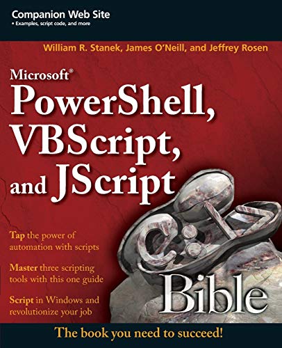 Microsoft Powershell, VBScript and JScript Bible