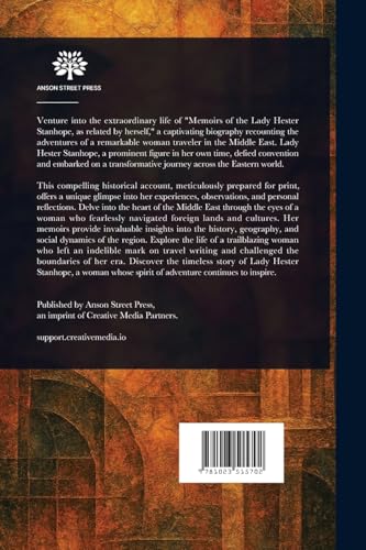 Memoirs of the Lady Hester Stanhope von Anson Street Press