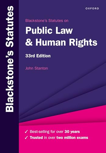 Blackstone's Statutes on Public Law & Human Rights (Blackstone's Statute Series) von Oxford University Press