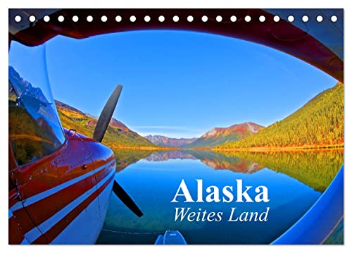 Alaska - Weites Land (Tischkalender 2024 DIN A5 quer), CALVENDO Monatskalender von CALVENDO