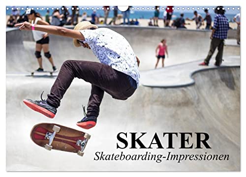 Skater. Skateboarding-Impressionen (Wandkalender 2024 DIN A3 quer), CALVENDO Monatskalender