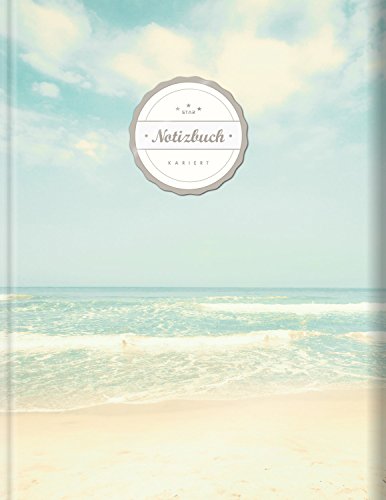 Blanko Notizbuch (©Star, A4, 156 Seiten, Softcover) || Mit Register + Seitenzahlen || Leeres Notizbuch zum Selbstgestalten, Zeichenbuch, Skizzenbuch, Tagebuch, Blankobuch, „Strandbild“ von CREATESPACE