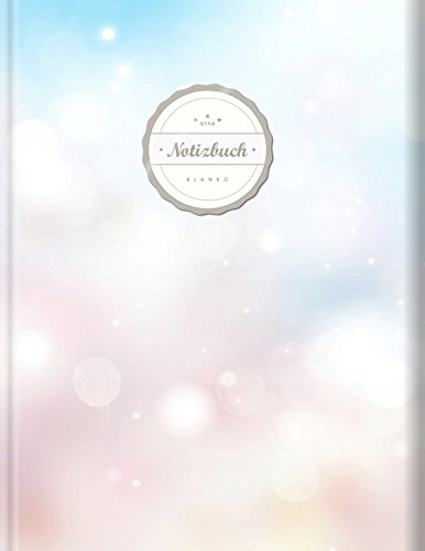 Blanko Notizbuch (©Star, A4, 156 Seiten, Softcover) || Mit Register + Seitenzahlen || Leeres Notizheft zum Selbstgestalten, Zeichenbuch, Skizzenbuch, Blankobuch, Malbuch „Glitzern“ von CREATESPACE