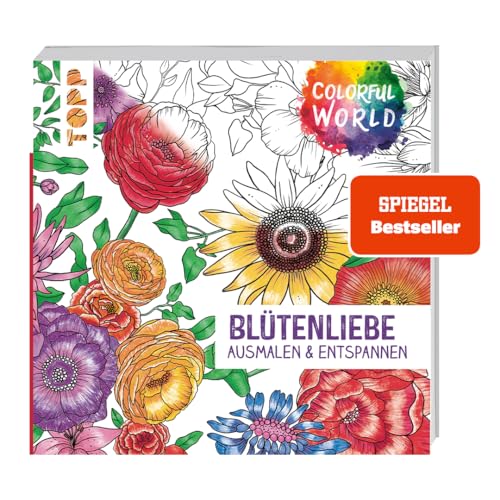 Colorful World - Blütenliebe.: Ausmalen & entspannen von Frech