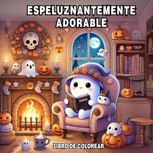 Espeluznantemente Adorable: Libro de colorear Halloween para adultos, adolescentes y niños: Libro de colorear con dibujos adorables para disfrutar en Halloween Espeluznantemente Adorable: Libro de colorear Halloween para adultos, adolescentes y niños: Libro de colorear con dibujos adorables para disfrutar en Halloween
