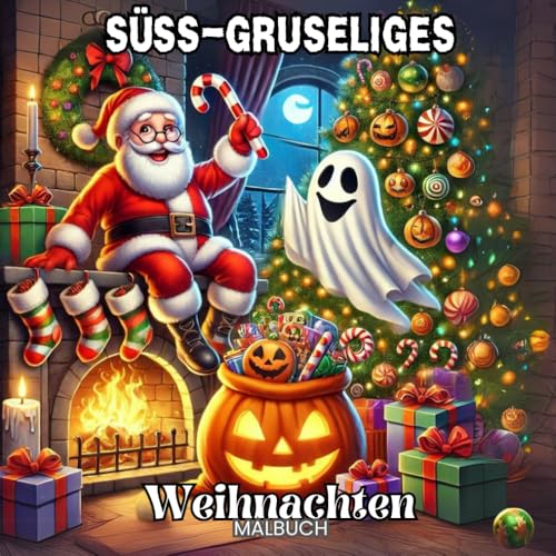 Süß-Gruseliges Weihnachten: Das perfekte Zusammenspiel von Halloween und Weihnachten – Malbuch: Eine einzigartige Mischung aus Halloween und ... und festliche Illustrationen zum Ausmalen Süß-Gruseliges Weihnachten: Das perfekte Zusammenspiel von Halloween und Weihnachten – Malbuch: Eine einzigartige Mischung aus Halloween und ... und festliche Illustrationen zum Ausmalen von Independently published