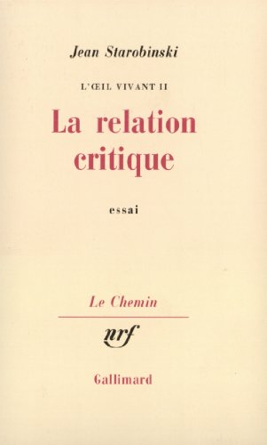 La Relation critique von GALLIMARD