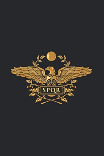 SPQR: Notebook & Journal - SPQR Journal, Roman Empire Gold Eagle Vintage History Note Book Or Composition Book, School, College or Office Gag Gift