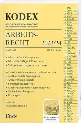 KODEX Arbeitsrecht 2023/24 (Kodex des Österreichischen Rechts)