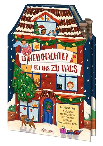 Es weihnachtet bei uns zu Haus: Das steckt drin: 7 Büchlein mit Geschichten, Rezepten und Bastelideen. Plus 1 Ausmal-Motiv. Alles, was deine Familie in der Adventszeit glücklich macht