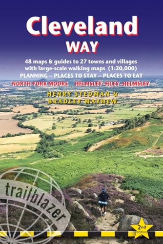 Cleveland Way: British Walking Guide: Helmsley-filey-helmsley - 48 Large-scale Walking Maps (1:20,000) & Guides to 27 Towns & Villages - Planning, ... Stay, Places to Eat (British Walking Guides) von Trailblazer