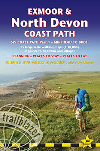 Exmoor & North Devon Coast Path: Practical walking guide with 55 large-scale walking maps (1:20,000) and guides to 30 towns and villages - planning, ... British Walking Guides: SW Coast Path) von GeoCenter Touristik