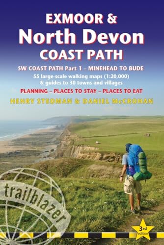 Exmoor & North Devon Coast Path: Practical walking guide with 55 large-scale walking maps (1:20,000) and guides to 30 towns and villages - planning, ... British Walking Guides: SW Coast Path) von GeoCenter Touristik