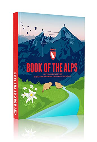 Book of the Alps: Facts, figures and stories in over 1000 infographics, maps and illustrations von Marmota Maps