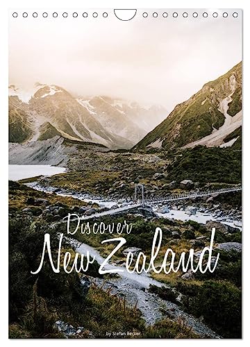 Discover New Zealand (Wandkalender 2024 DIN A4 hoch), CALVENDO Monatskalender von CALVENDO