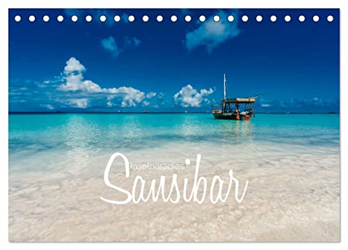 Inselparadies Sansibar (Tischkalender 2025 DIN A5 quer), CALVENDO Monatskalender von CALVENDO