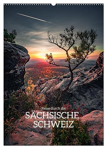 Reise durch die Sächsische Schweiz (Wandkalender 2025 DIN A2 hoch), CALVENDO Monatskalender