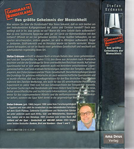 Geheimakte Bundeslade. Das größte Geheimnis der Menschheit Geheimakte Bundeslade. Das größte Geheimnis der Menschheit von Amadeus Verlag